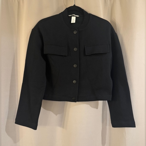 H&M Cropped Black Women's Jacket - Picture 1 of 6
